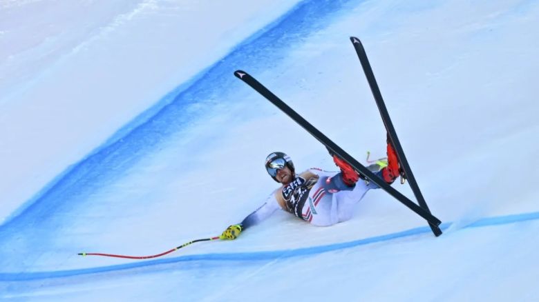 Aleksander Aamodt Kilde se accidentó el sábado durante la carrera de descenso masculina.
(Foto: Alain Grosclaude/Agencia Zoom/Getty Images).