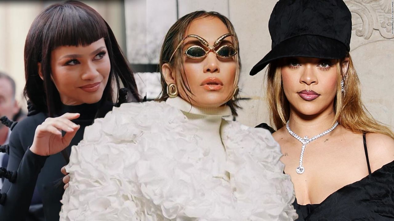 CNNE 1555200 - jlo, rihanna y zendaya en la semana de la alta costura en paris