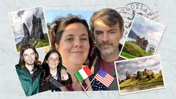 Gabriella Vagnoli y Dan Watling se conocieron en Escocia en 2002, pero perdieron el o. Cuatro años después, Gabriella intentó acercarse de nuevo.
Ilustración: CNN; Fotos: Adobe, Bill Watling, Gabriella Vagnoli y Dan Watling.