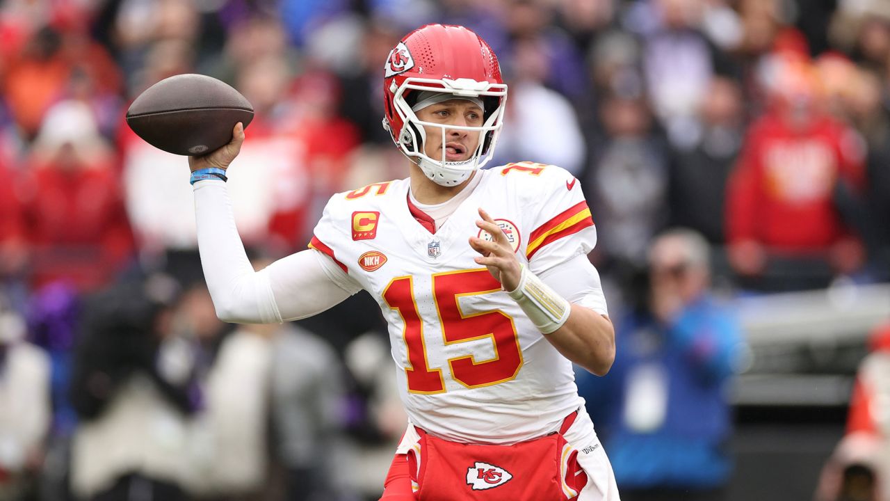 Patrick Mahomes de los  Chiefs de Kansas City. Crédito: Patrick Smith/Getty Images