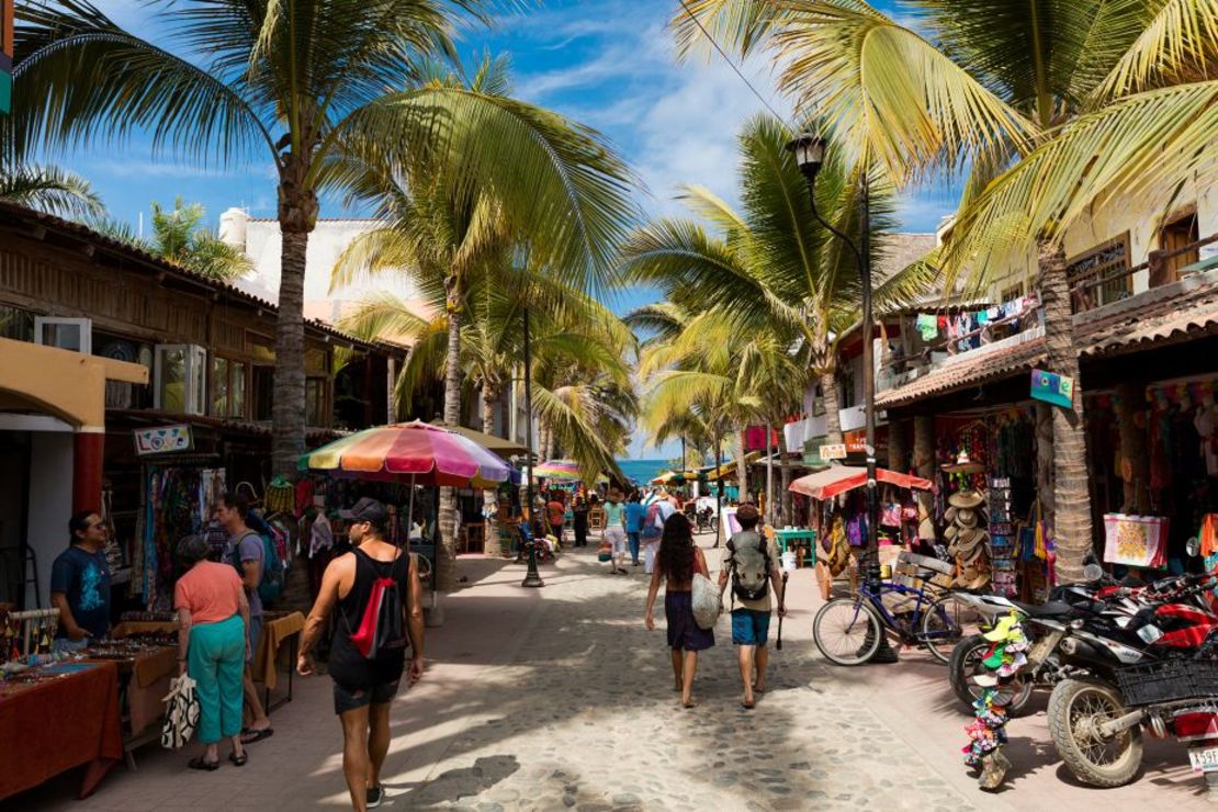 Sayulita es un poblado popular entre surfistas. Crédito: zstockphotos/iStock Editorial/Getty Images