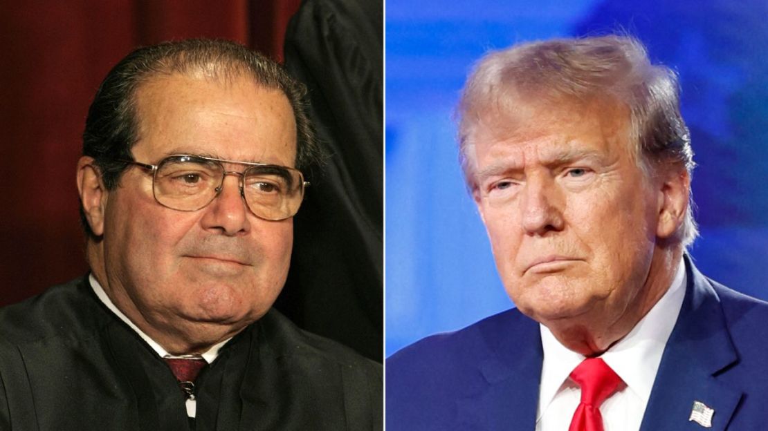 Juez Antonin Scalia y Donald Trump. Crédito: Getty