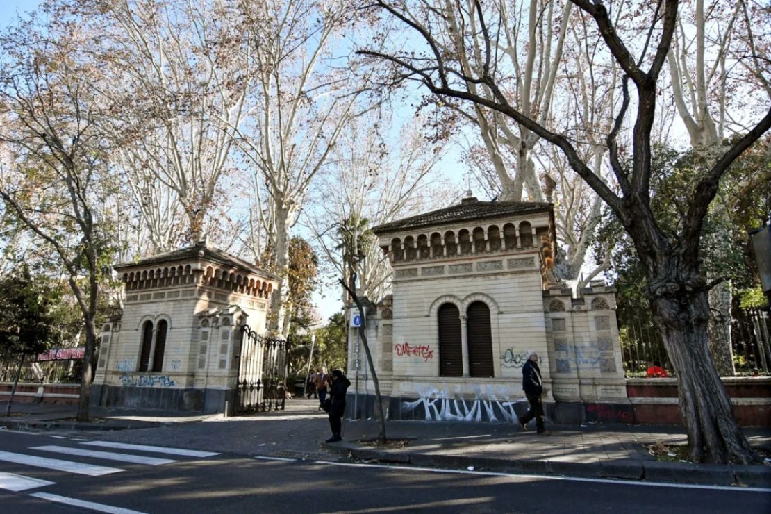 Villa Bellini en Catania, Sicilia, Italia, donde supuestamente se violó a una niña.