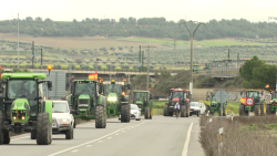 CNNE 1581463 - agricultores toman las carreteras en espana en protesta