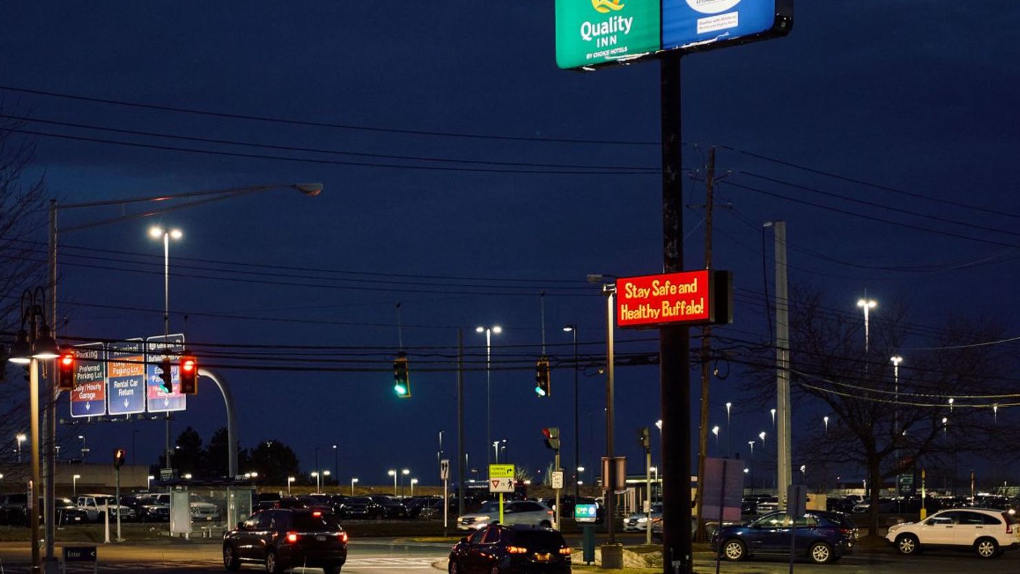 El Quality Inn, cerca del Aeropuerto Internacional Buffalo Niagara en Nueva York, visto el 7 de febrero.