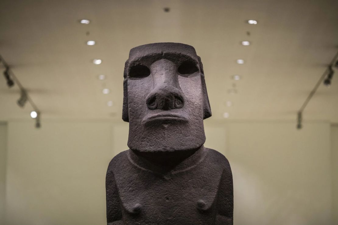 Hoa Hakananai'a, o "amigo perdido o robado", fotografiado en el Museo Británico de Londres Dan Kitwood/Getty Images