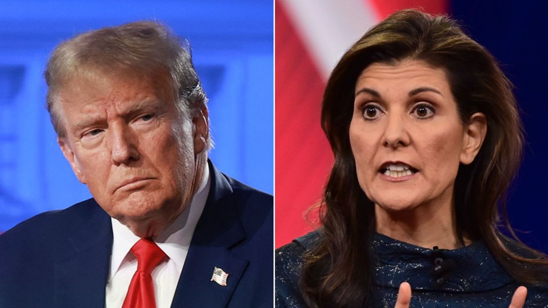 Donald Trump y Nikki Haley.