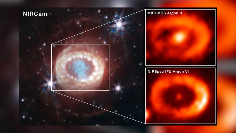 El telescopio Webb revela la existencia de una estrella de neutrones en el  corazón de una supernova
