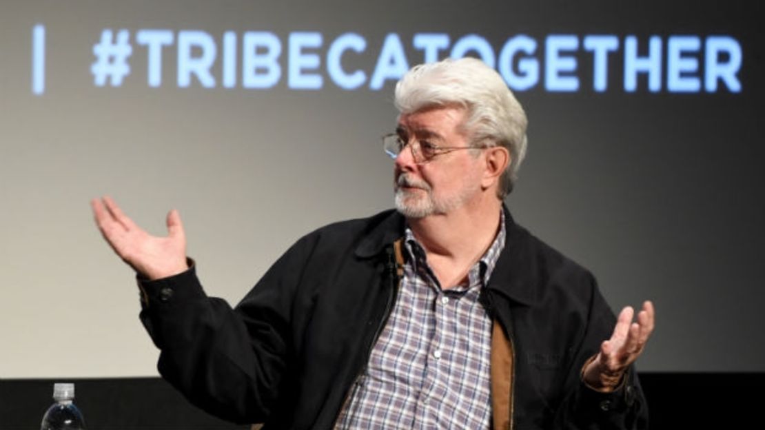 El cineasta George Lucas en una presentación en el Festival de Tribeca