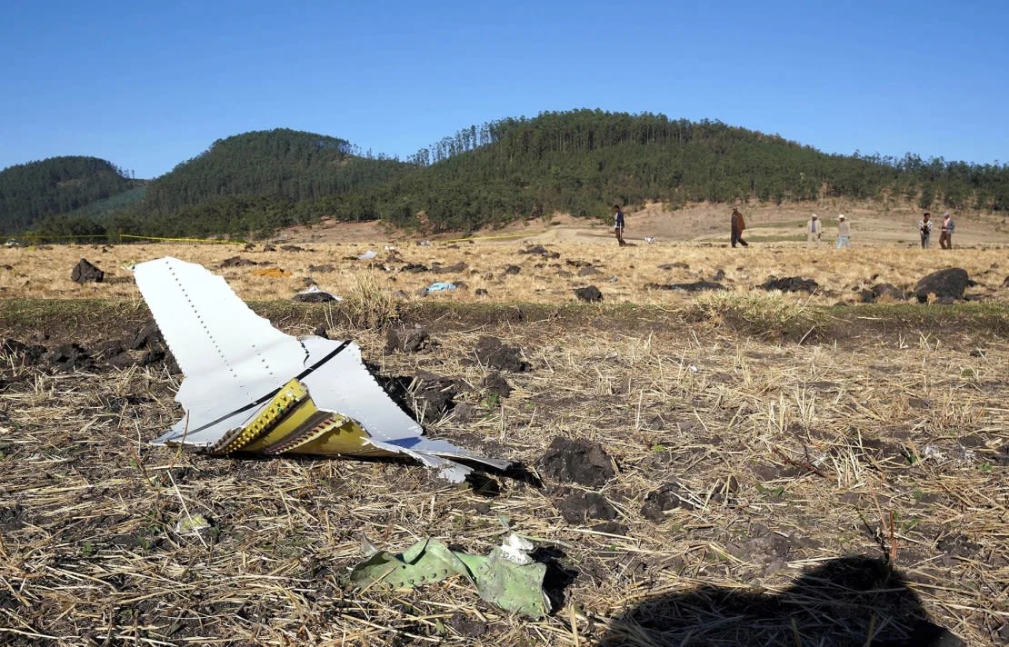 El vuelo 302 de Ethiopian Airlines se estrelló minutos después del despegue el 10 de marzo de 2019. Murieron las 157 personas a bordo. Boeing aceptó la responsabilidad por el accidente en 2021. Jemal Countess/Getty Images