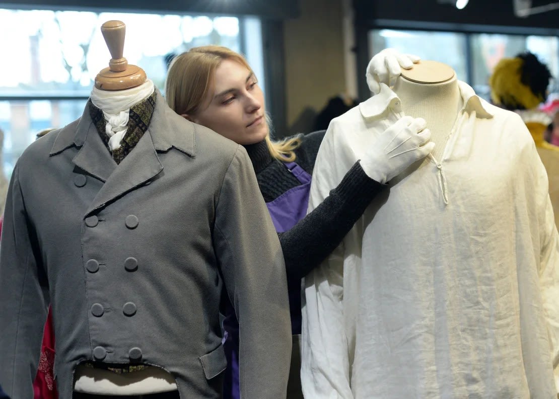 La camiseta en exhibición en la sesión fotográfica "Lights Camera Auction" en Kerry Taylor Auctions el 27 de febrero de 2024 en Londres, Inglaterra. Eamonn M. McCormack/Getty Images