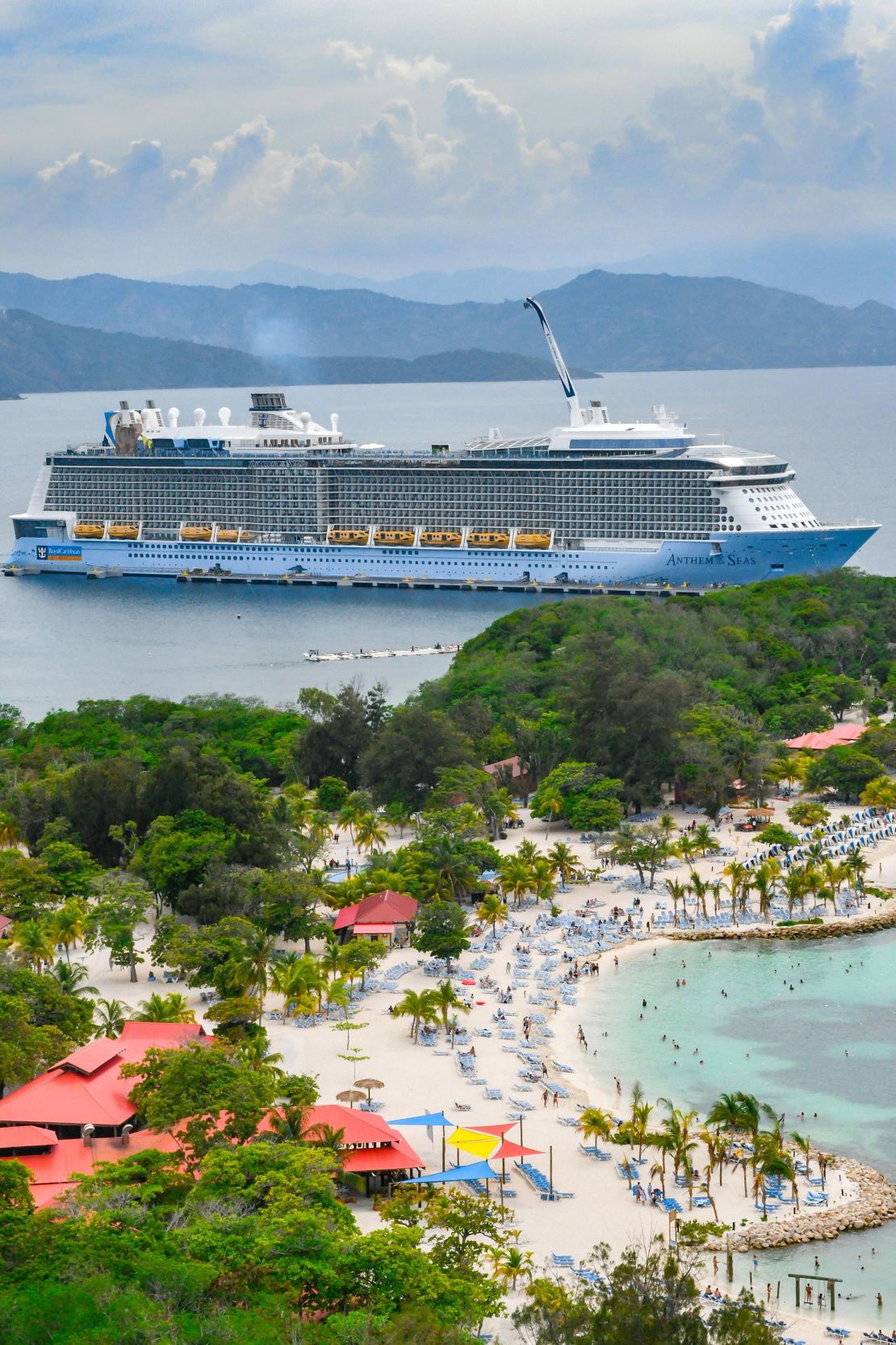 Labadee, el resort de uso diurno de Royal Caribbean, retratado en una fotografía de archivo. Está ubicado en una península en el norte de Haití.