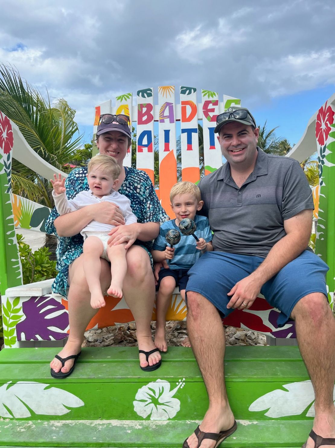 Erica McNamara y su familia visitaron Labadee a finales de febrero.