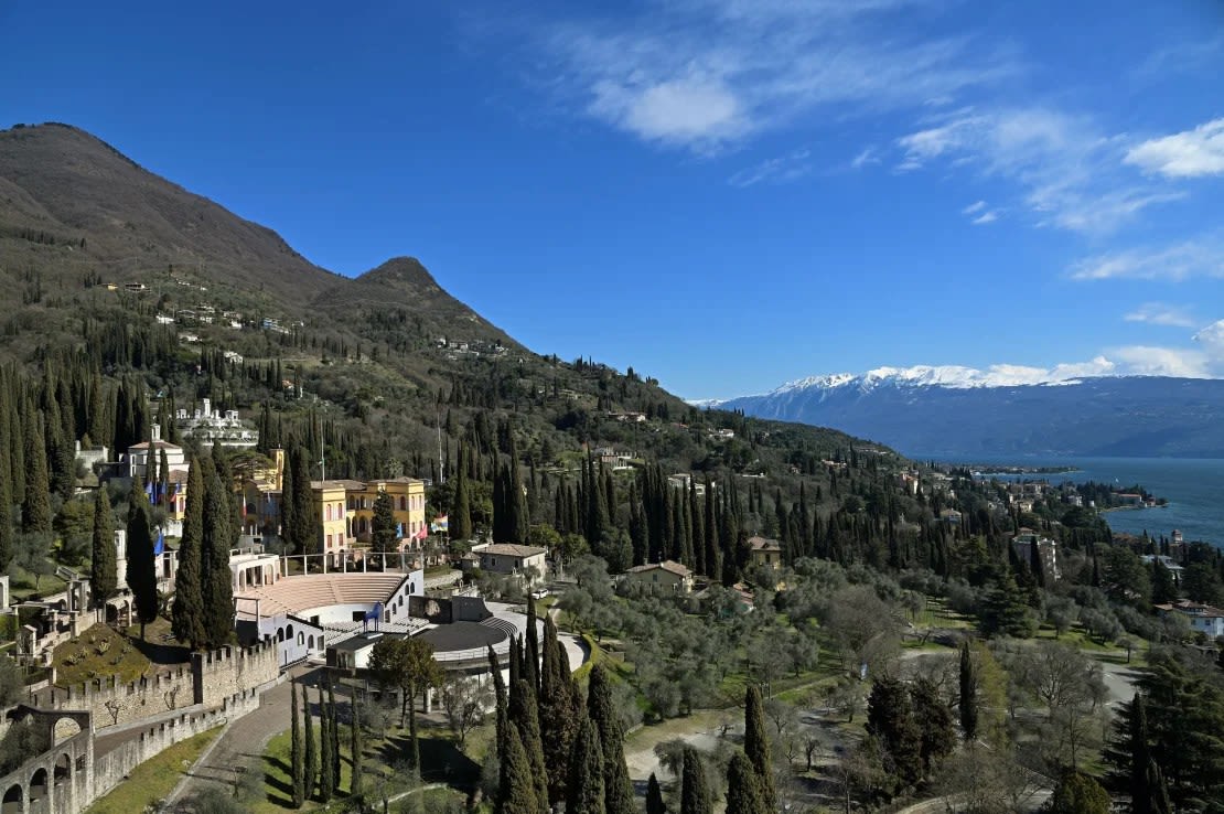 Finca Vittoriale degli Italiani, que acogió la exposición donde se robó el oro.