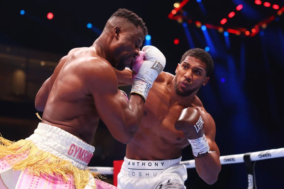 La potencia de Joshua resultó ser demasiada para Ngannou.