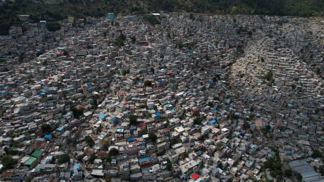 Vista aérea de Puerto Príncipe, Haití, 7 de marzo de 2024. Crédito: CLARENS SIFFROY/AFP vía Getty Images