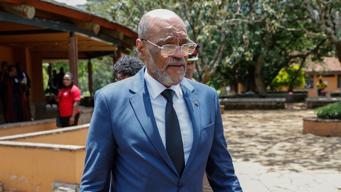 El primer ministro de Haití, Ariel Henry, fotografiado en Nairobi, el 1 de marzo de 2024. Crédito: SIMON MAINA/AFP vía Getty Images