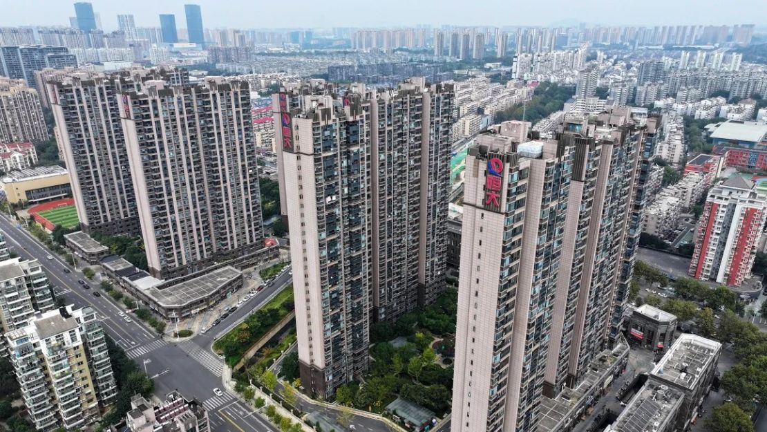 Un desarrollo residencial Evergrande en la ciudad china de Nanjing AFP/Getty Images