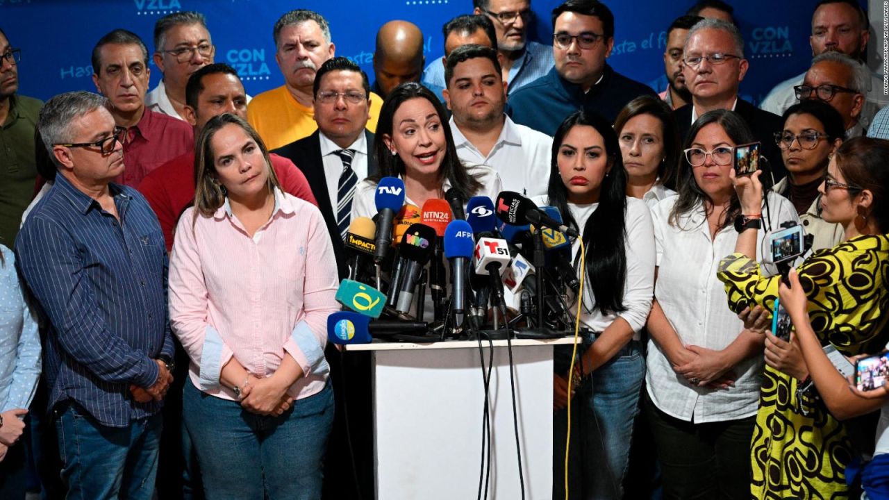 CNNE 1640748 - asi reacciono corina machado a la detencion de sus colaboradores
