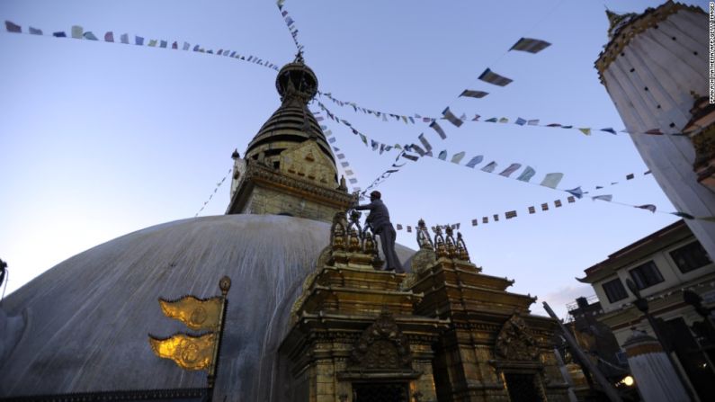 El templo de Swayambhunath, conocido como el Templo de los Monos, en una imagen de mayo de 2013.