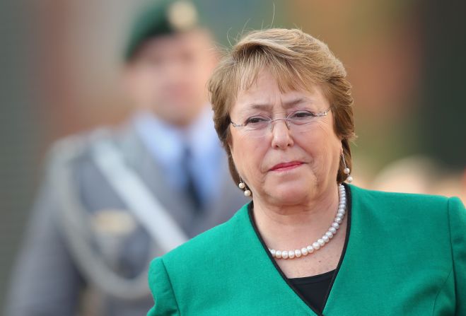 La presidenta de Chile, Michelle Bachelet, anunció una reforma legal para acabar con la corrupción.