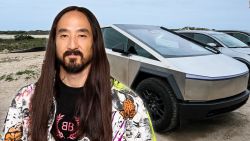 CNNE 1650578 - steve aoki presume que recibio su cybertruck