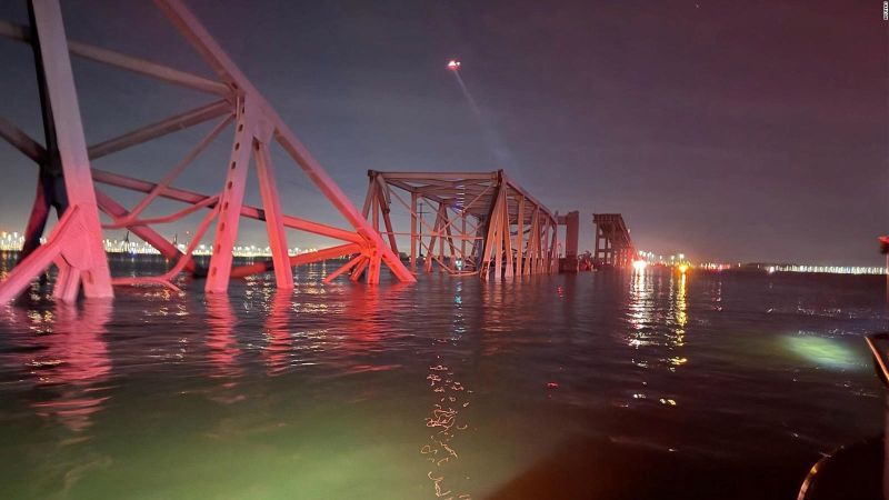 ¿Cuánto tiempo puede sobrevivir una persona en agua fría durante la operación de búsqueda y rescate tras el colapso del puente Key en Baltimore?