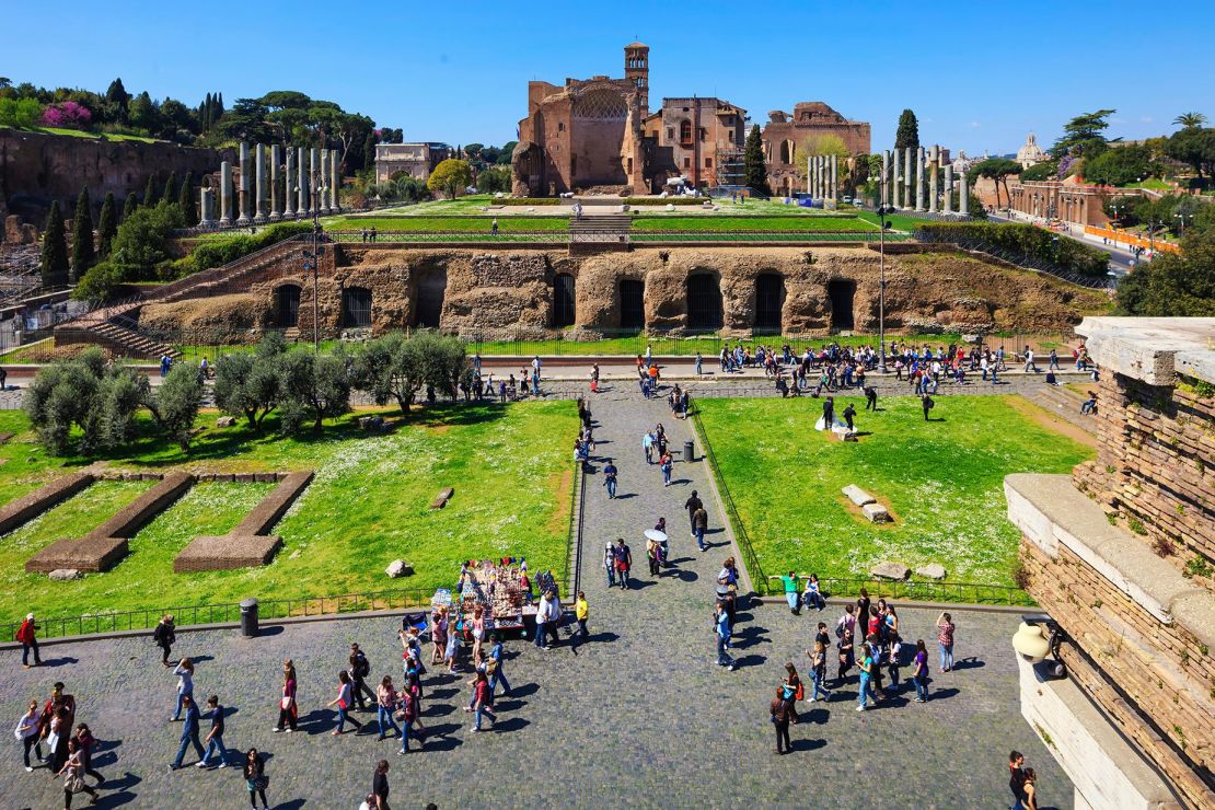 El Palatino fue alguna vez el lugar más elegante de Roma. Crédito: StevanZZ/Alamy Stock Photo.