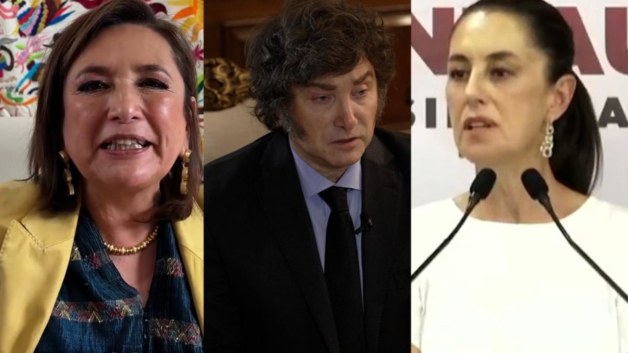 CNNE 1653501 - esto responden sheinbaum y galvez a milei, que tacho de ignorante a amlo