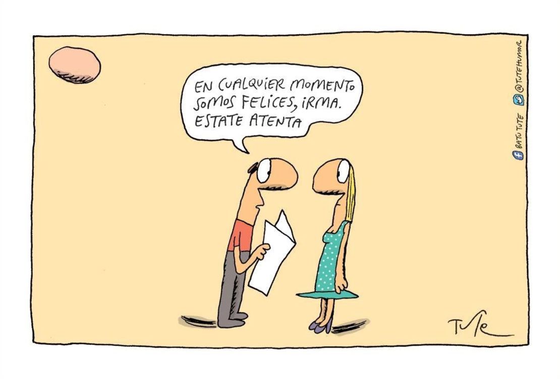 "Si, esa es una idea de más atrás, una que tenía previo a Mabel y Rubén, que respondía a dibujar todos los días complejidades distintas, es decir, un trabajo que hacía en esta misma línea, pero para ello había personajes distintos, por eso ahí está Irma".