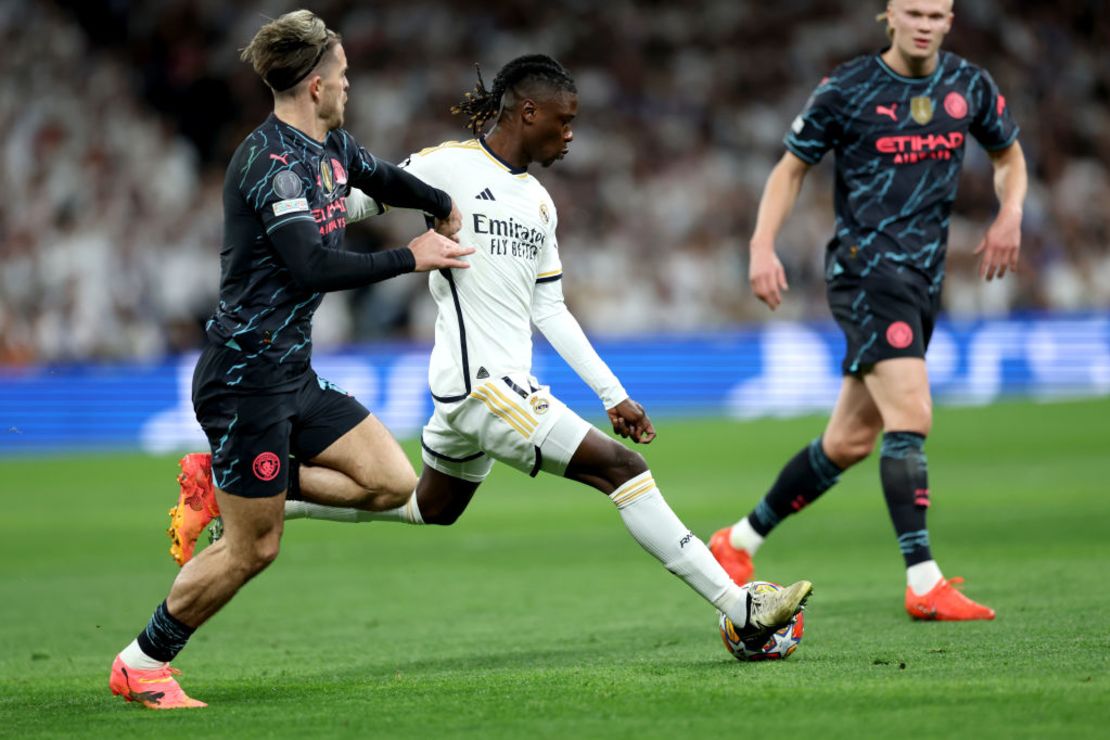 Eduardo Camavinga contribuyó al empate del Madrid. Crédito: Clive Brunskill/Getty Images