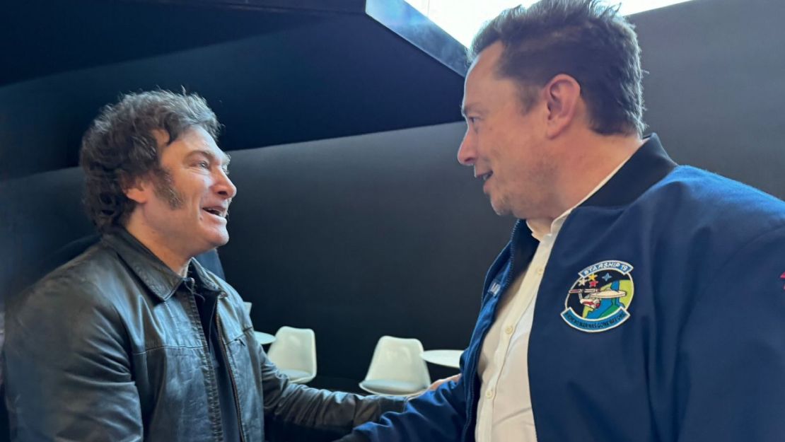 Javier Milei y Elon Musk.