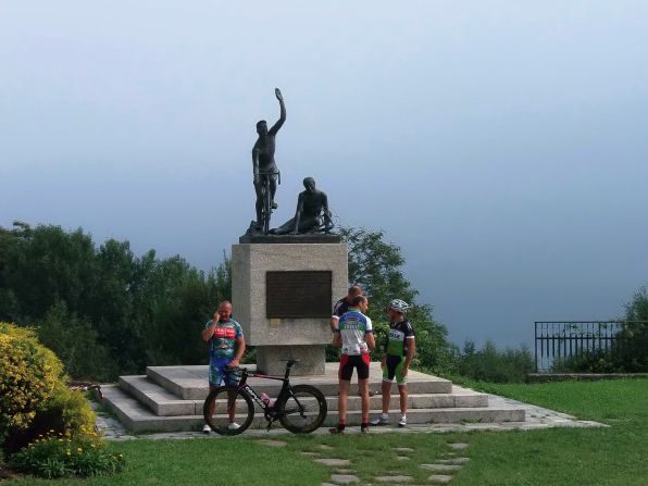 Monumento al ciclismo en Ghisallo.