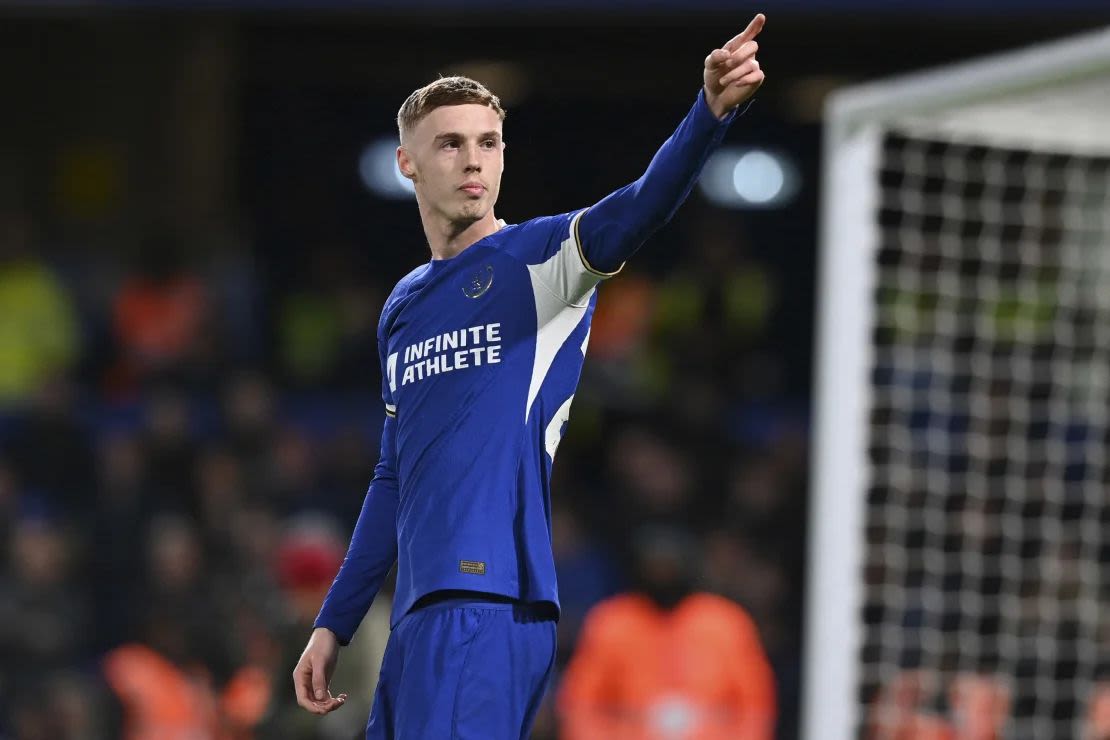 Palmer celebra un penalti ante el Everton.