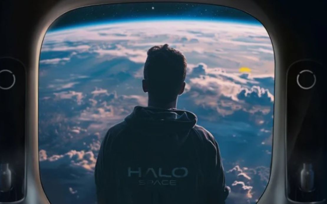 Hombre espacial: la start-up española HALO Space planea iniciar vuelos comerciales al espacio cercano en 2026. (Imagen: Halo Space).