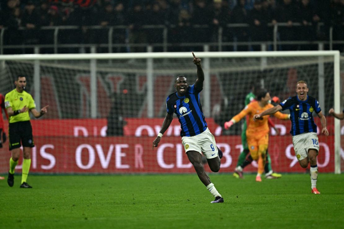 Marcus Thuram marcó el gol del triunfo del Inter. Crédito: GABRIEL BOUYS/AFP via Getty Images