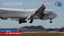 CNNE 1682473 - video capta la arriesgada maniobra de un avion en los angeles