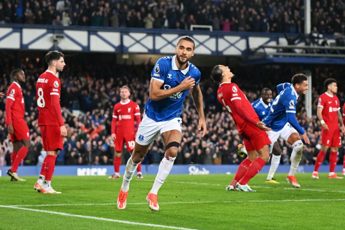 Dominic Calvert-Lewin celebra el gol. Crédito: Michael Regan/Getty Images