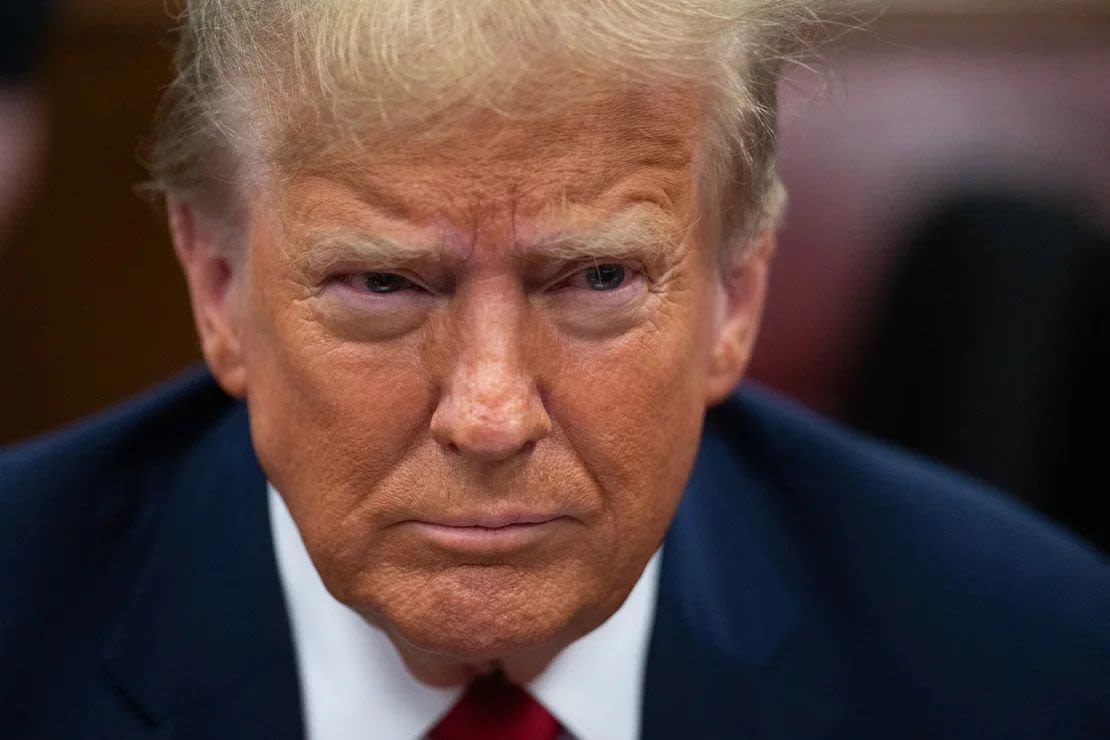 El expresidente Donald Trump, visto aquí el 25 de abril de 2024.