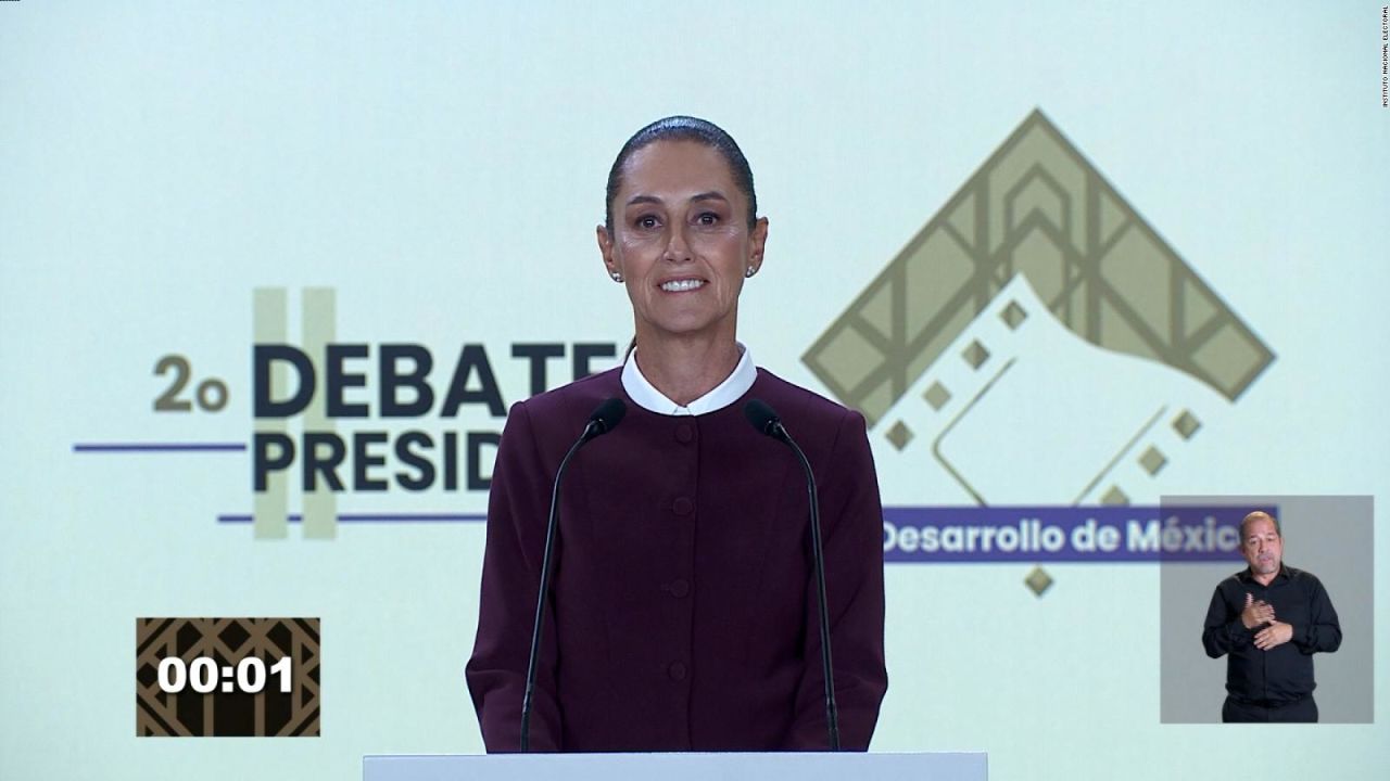 CNNE 1684315 - "el neoliberalismo ya fracaso", dice sheinbaum en el segundo debate presidencial