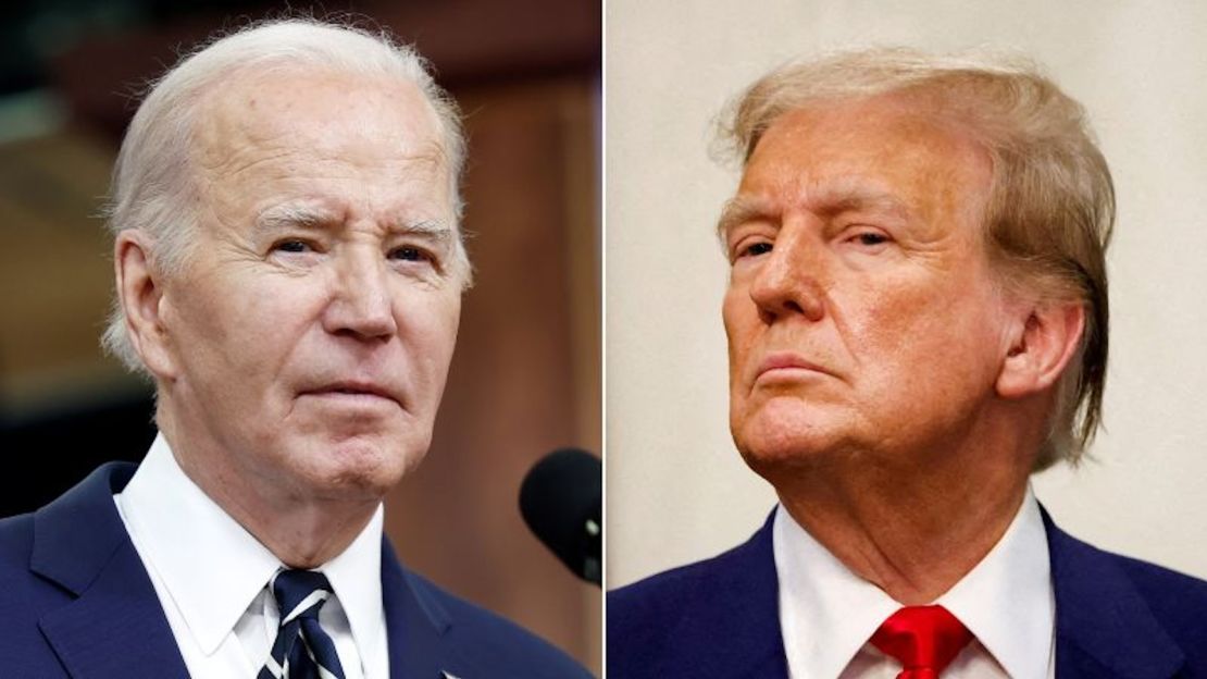 El presidente Joe Biden y el expresidente Donald Trump.