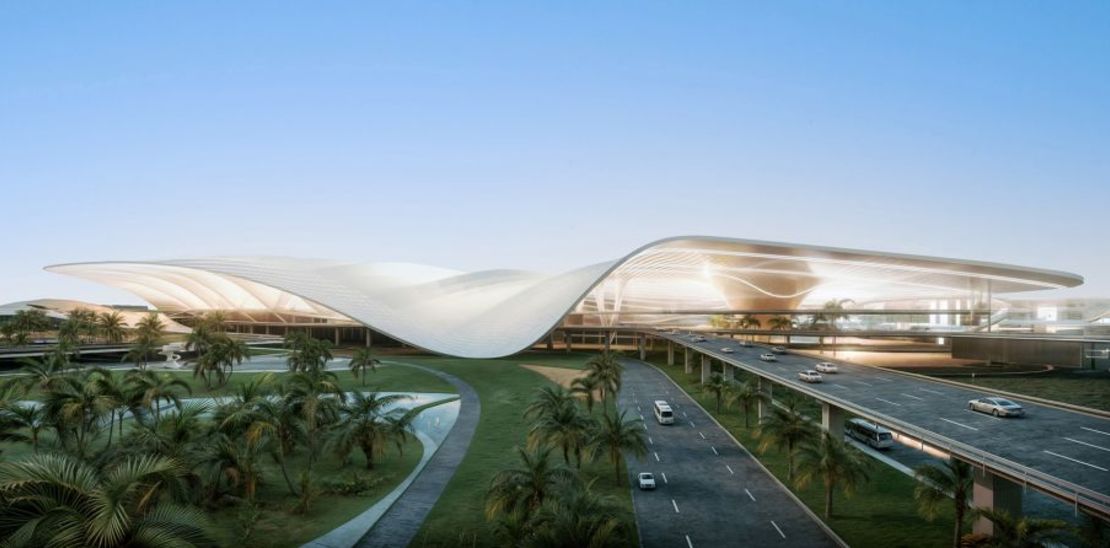 El plan es que el megahub acoja 260 millones de pasajeros al año. Esto supone 100 millones de pasajeros más que las previsiones anteriores para el aeropuerto. Crédito: Aeropuerto de Dubai