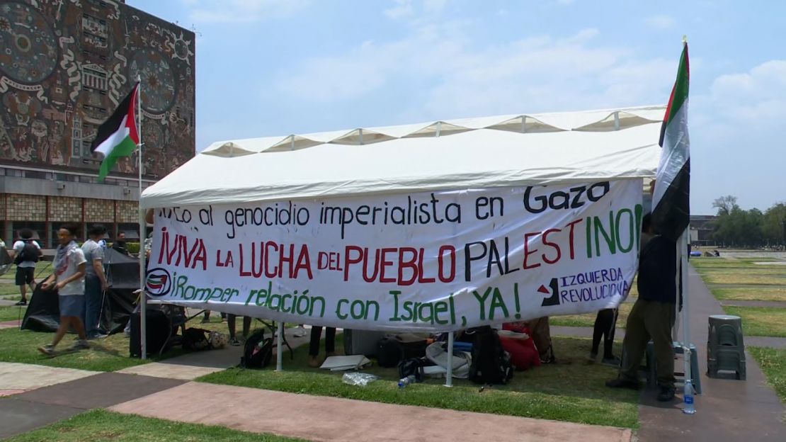 Campamento en la UNAM iniciado este jueves