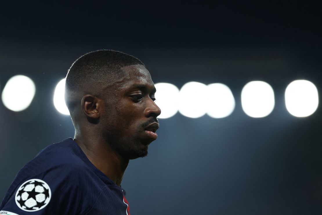 El delantero francés Ousmane Dembélé durante el partido de vuelta de la semifinal de la Liga de Campeones. Crédito: FRANCK FIFE/AFP vía Getty Images