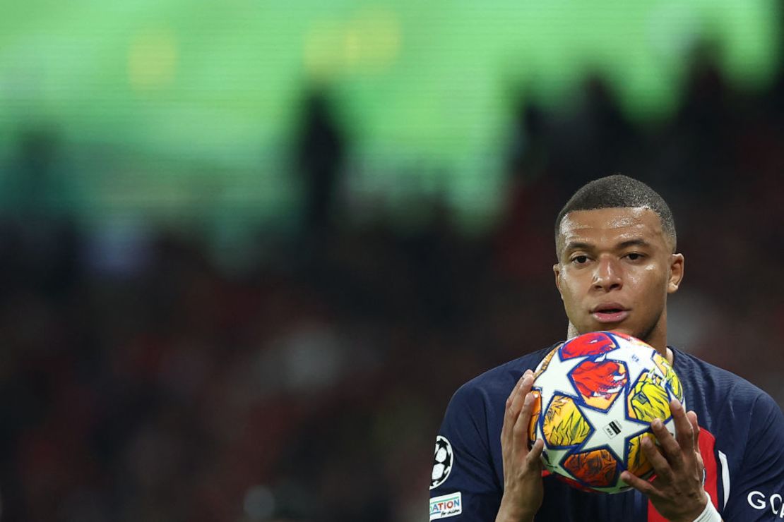 Kylian Mbappé, en el que posiblemente sea su último partido con el PSG en una competición europea. Nunca pudo ganar una "orejona" con el conjunto francés. Crédito: FRANCK FIFE/AFP via Getty Images