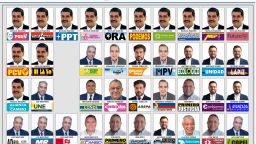 Tarjetón para las elecciones presidenciales 2024 de Venezuela.