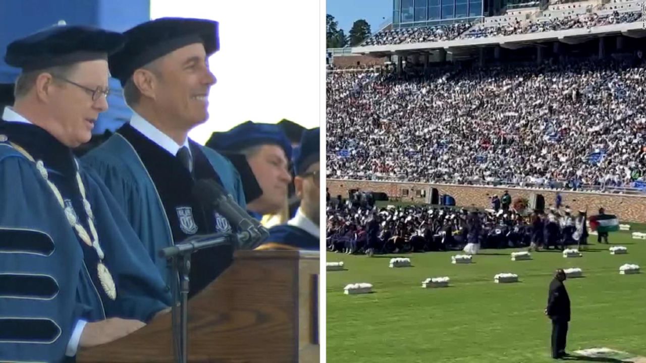 CNNE 1690954 - jerry seinfeld recibe abucheaos durante discurso de graduacion