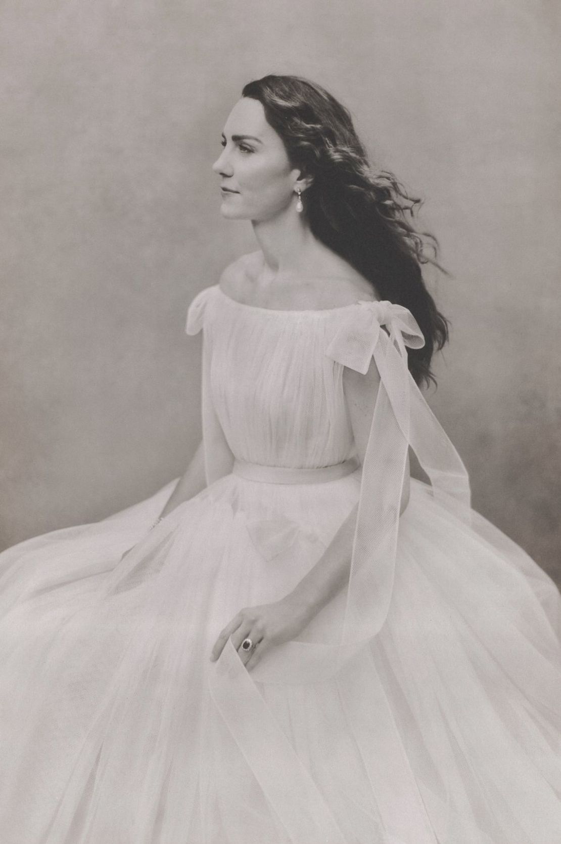 La princesa de Gales, entonces Duquesa de Cambridge, fotografiada con motivo de su 40 cumpleaños. Crédito: Paolo Roversi/Royal Collection Trust