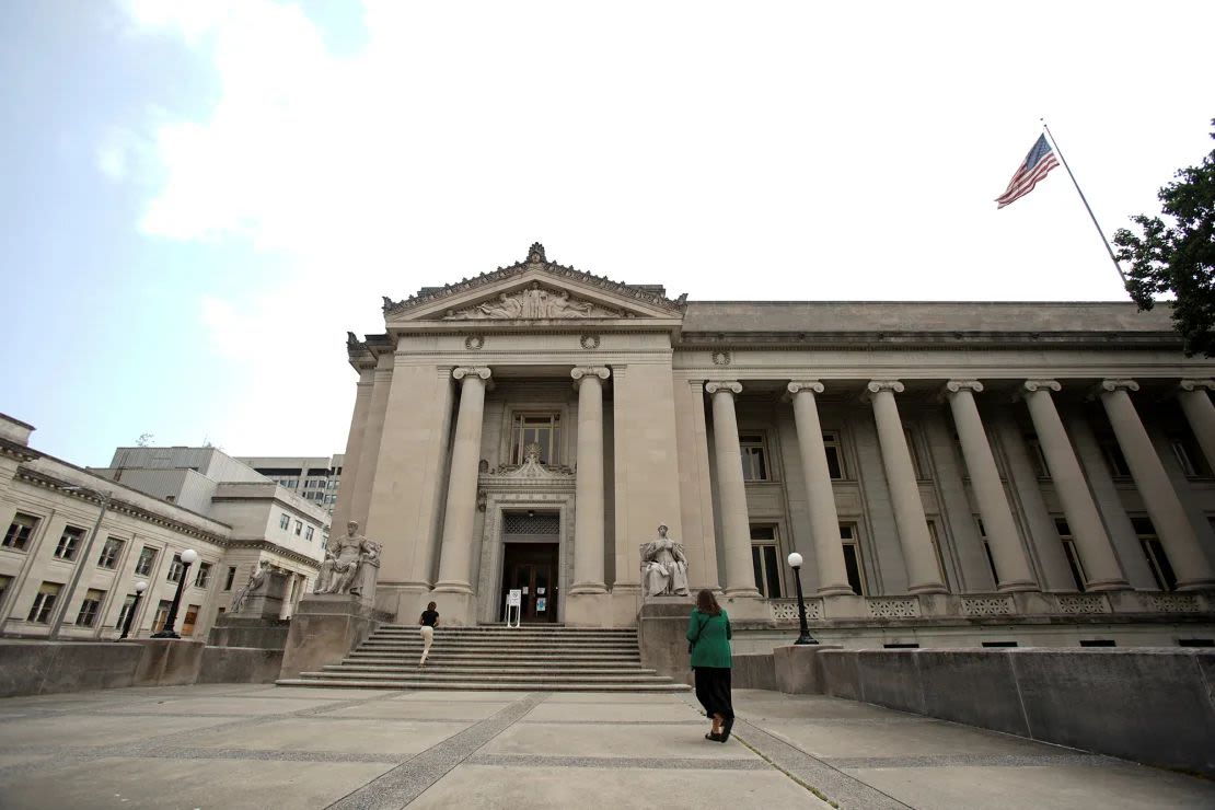 Vista general del palacio de justicia del condado de Shelby en Memphis, Tennessee, EE. UU., 22 de mayo de 2024. Crédito: Karen Pulfer Focht/Reuters.