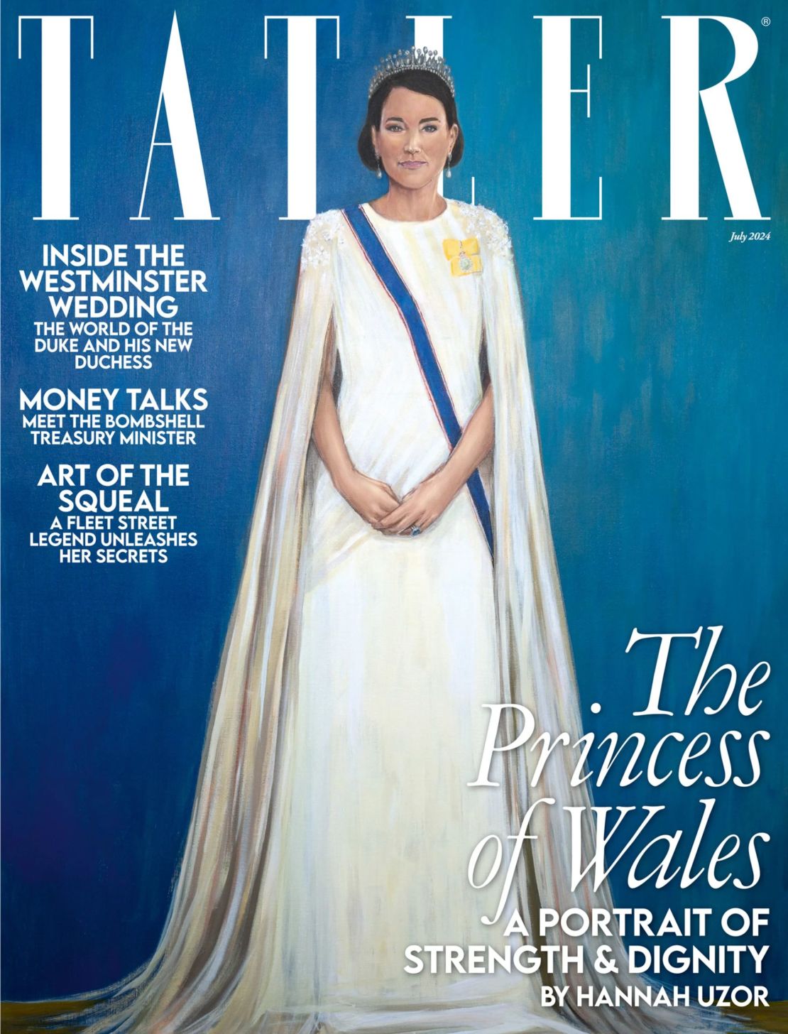 El retrato de la princesa de Gales aparece en la portada del número de julio de la revista Tatler.